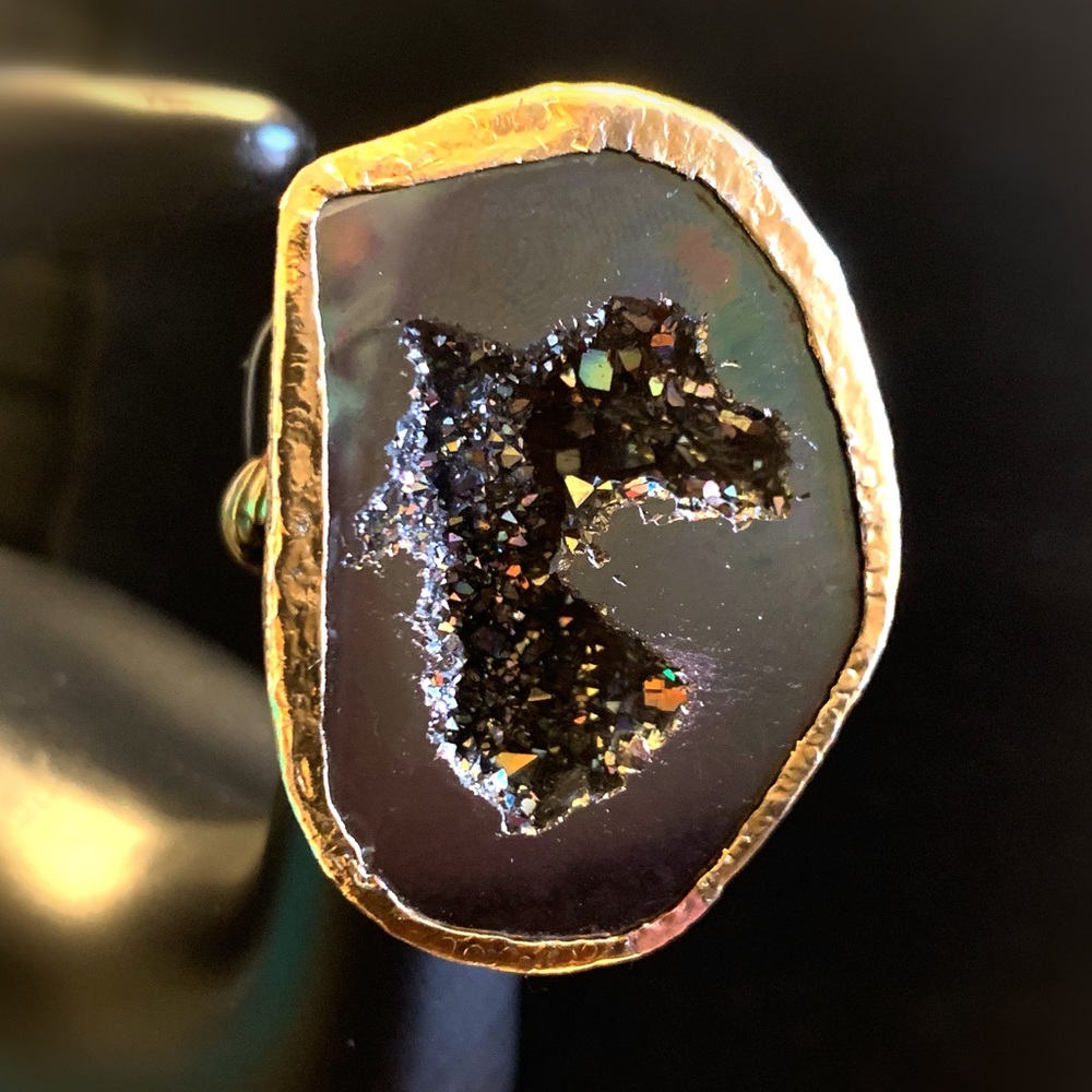 Geode Chrome Ring